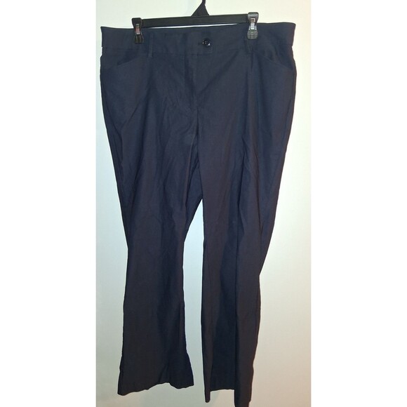Lane Bryant Navy Straight Leg Pants Sz 16S - Picture 1 of 2